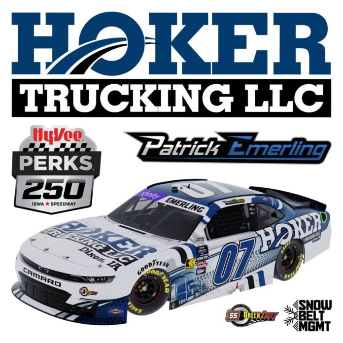 Iowa trucking firm sponsors NASCAR driver for Iowa Speedway race
