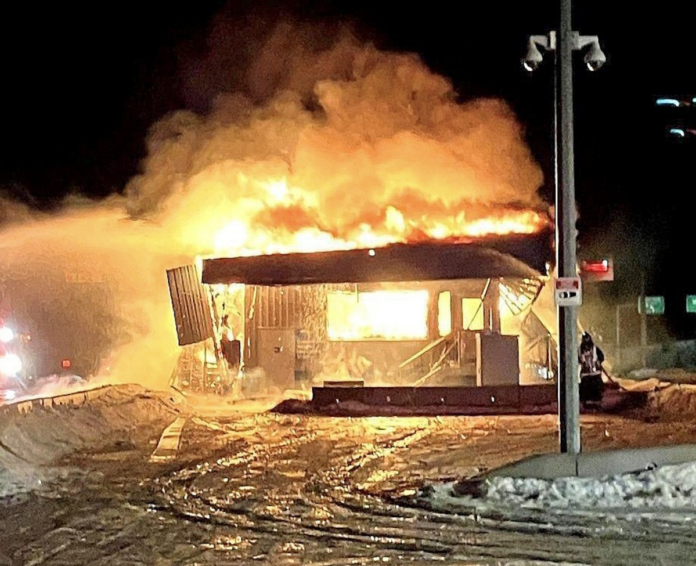 CMV inspection station construction begins in B.C. following suspected arson