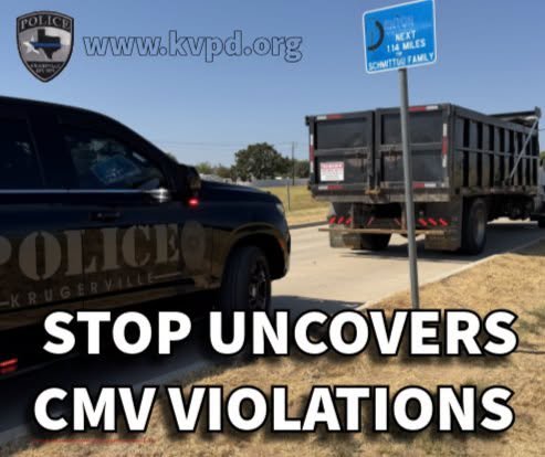 Texas Dump Truck Impounded After Unlicensed Driver Caught Using Passenger Registration