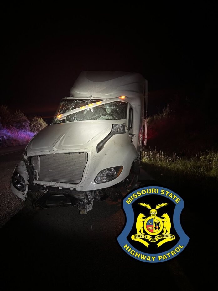 Truck driver arrested after rolling paint-laden trailer in Missouri