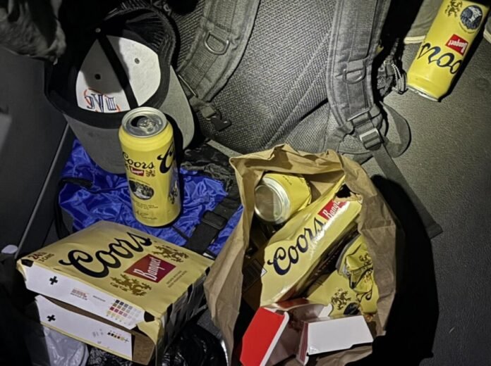 Truck driver arrested for DUI with alcohol found in cab